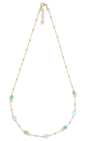 Collana Ishwara Donna in Argento Acquamarina GCFF1/AQ - GCFF1/AQ